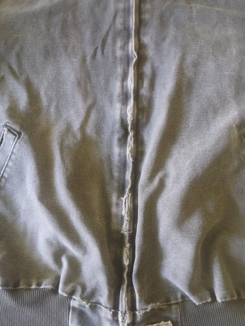 Vtg. Carhartt Men’s J102 Work Jacket 2XL Gray/Moss Distressed